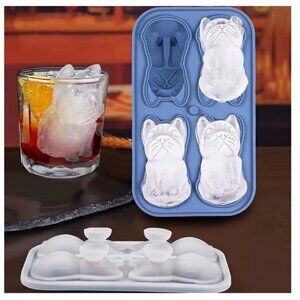 French Bulldog Silicone Ice Cube Tray
